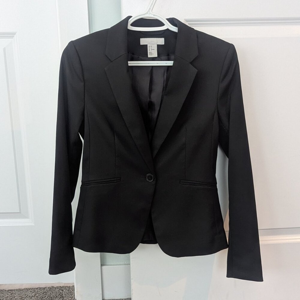 Black H&M Blazer Tailored